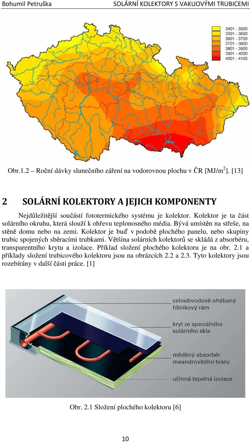 Bývá umístěn na střeše, na stěně domu nebo na zemi. Kolektor je buď v podobě plochého panelu, nebo skupiny trubic spojených sběracími trubkami.