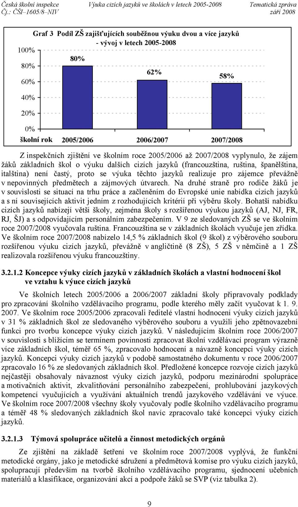 realizuje pro zájemce převážně v nepovinných předmětech a zájmových útvarech.