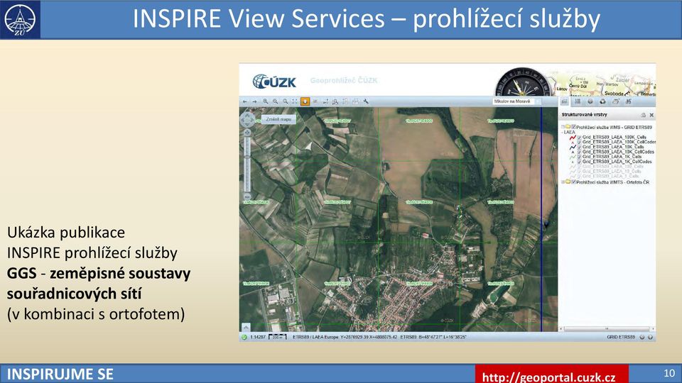 prohlížecí služby GGS - zeměpisné