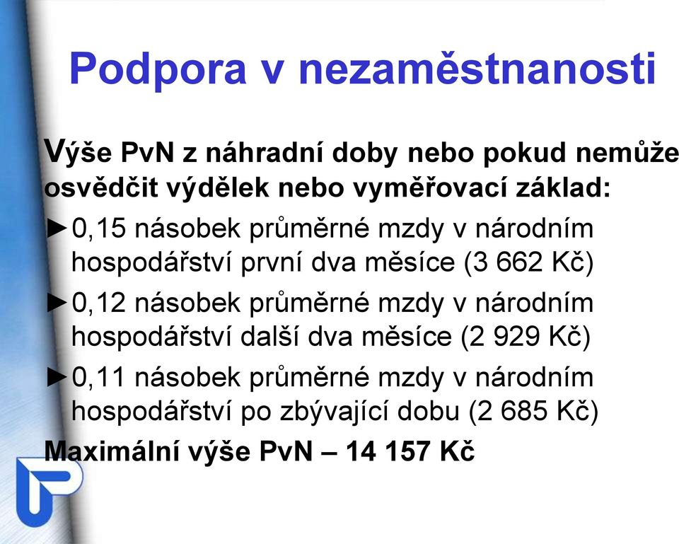 Kč) 0,12 násobek průměrné mzdy v národním hospodářství další dva měsíce (2 929 Kč) 0,11