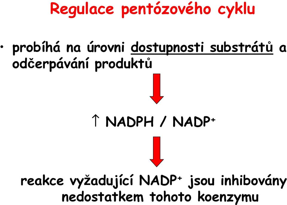 produktů NADPH / NADP + reakce vyžadující