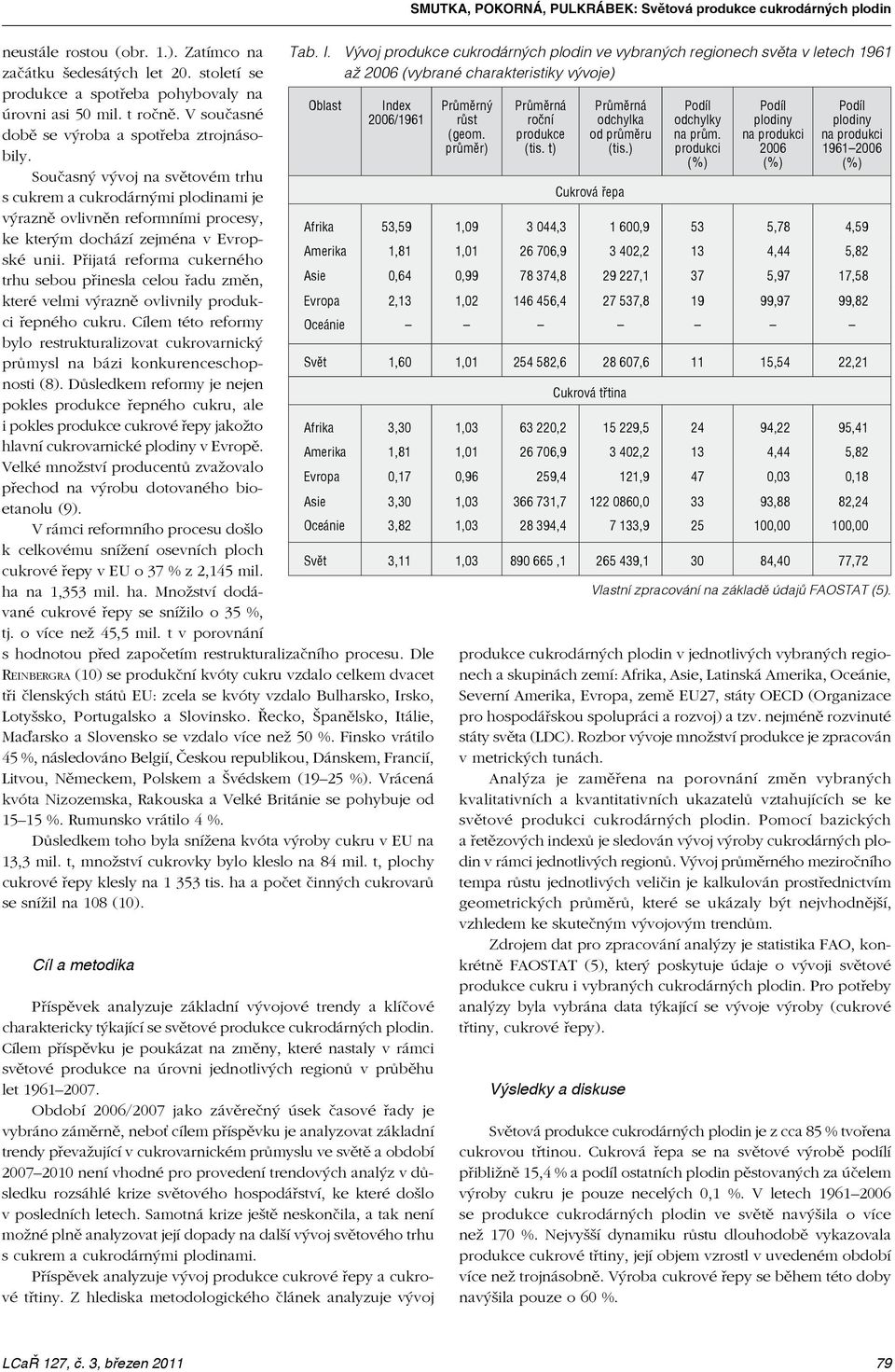 Přijatá reforma cukerného trhu sebou přinesla celou řadu změn, které velmi výrazně ovlivnily řepného cukru.