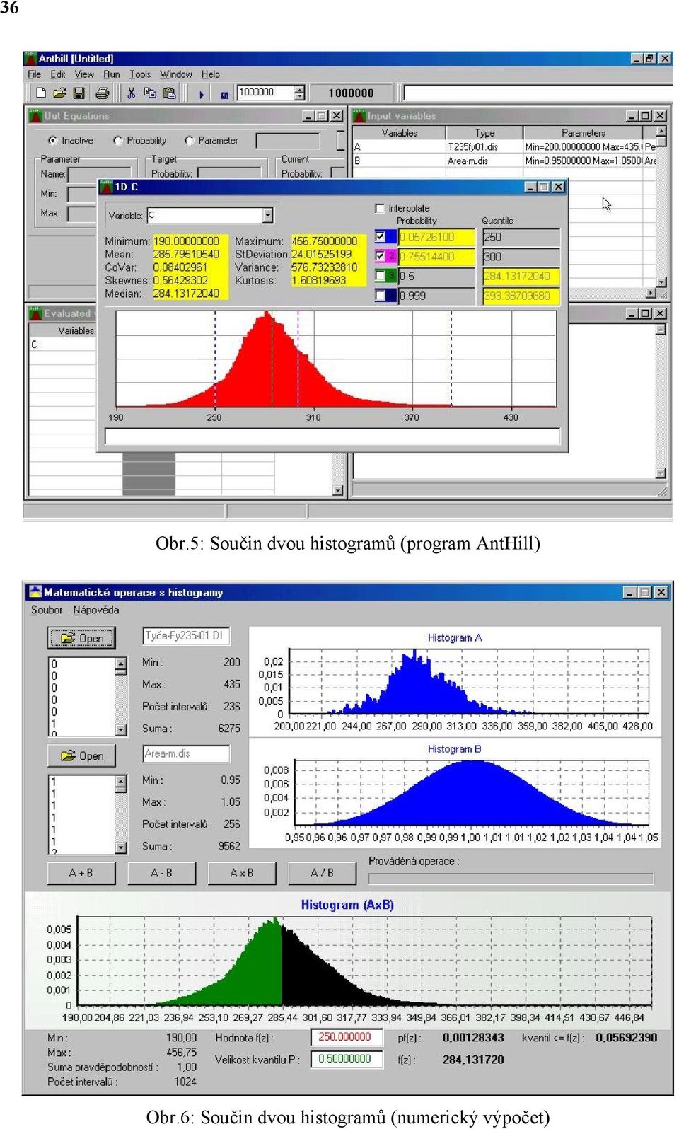 histogramů (program