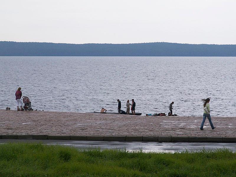 OnĚŽské jezero - druhé největší jezero.