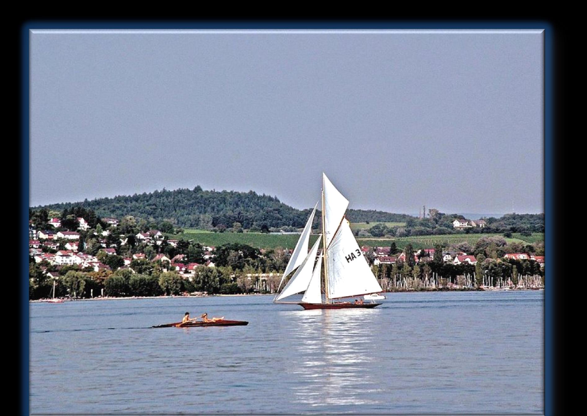 Bodamské jezero leží na jihu Německa, na