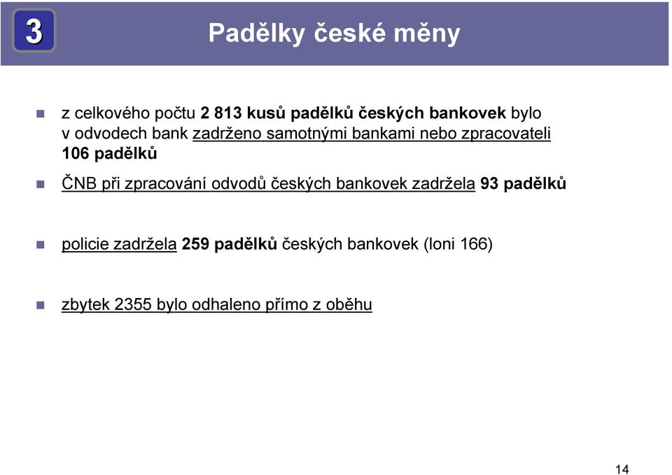 ČNB při zpracování odvodů českých bankovek zadržela 93 padělků policie