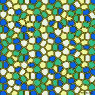 8.3. Mozaiky Zajímavé mozaiky Pokud zvolíme určité speciální rozložení bodů generující sítě, můžeme dostat Voroneho diagramy jako zajímavé pravidelné mozaiky.