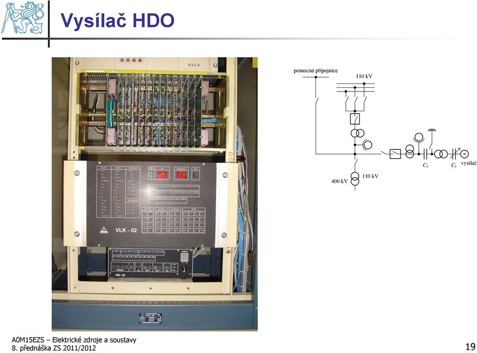 1 vysílač 400 kv 110 kv