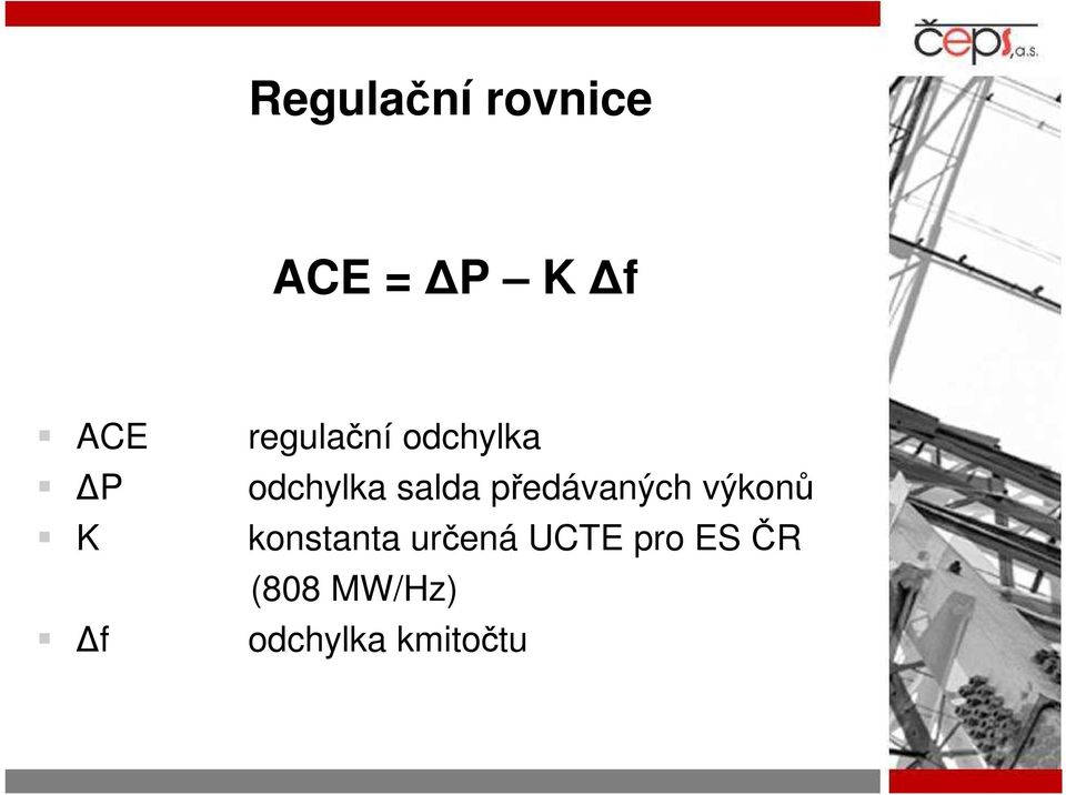 předávaných výkonů konstanta určená