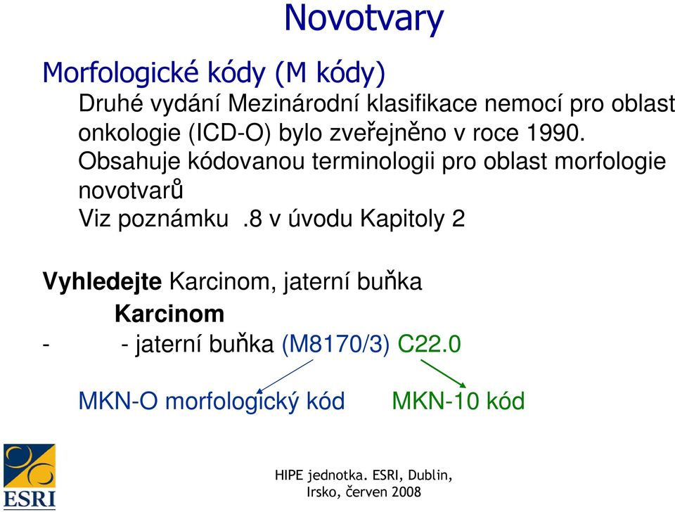 Obsahuje kódovanou terminologii pro oblast morfologie novotvarů Viz poznámku.