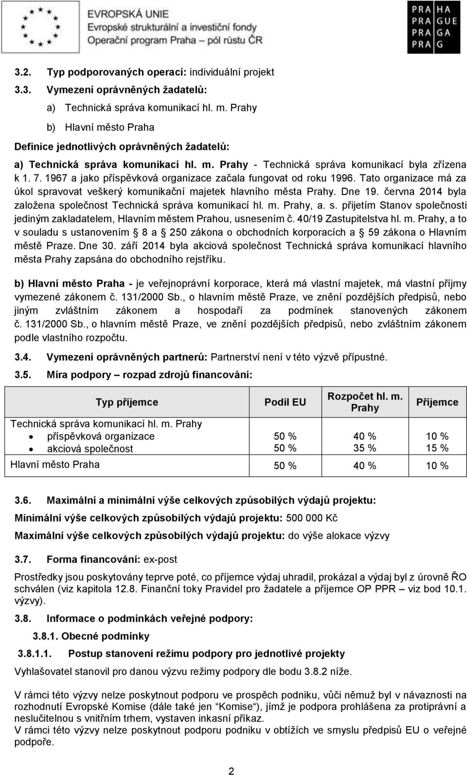 1967 a jako příspěvková organizace začala fungovat od roku 1996. Tato organizace má za úkol spravovat veškerý komunikační majetek hlavního města Prahy. Dne 19.