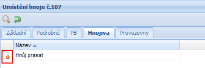 Výběr provozovny je obdobný, jako výběr hnojiva. Kliknutím na tlačítko Provoz. Otevřeme okno s výběrem provozovny. Tlačítkem Přidat potvrdíme výběr. Obr.