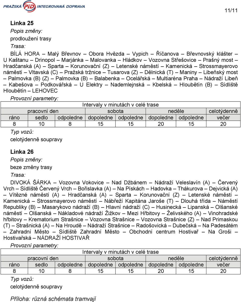 Elektry Nademlejnská Kbelská () Sídlště LEHOVE 1 1 0 1 0 Lnka DIVOKÁ ŠÁRK Vokovce Nad Džbánem Veleslavín () Červený Vrch Sídlště Červený Vrch ořslavka () Na Pískách Hadovka Thákurova Dejvcká ()