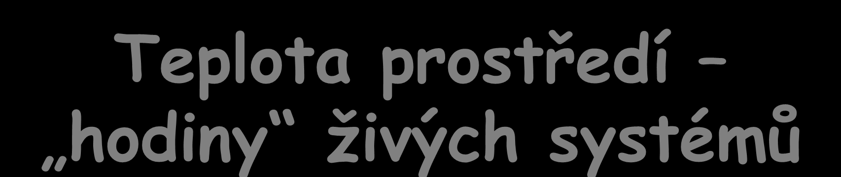 Teplota prostředí