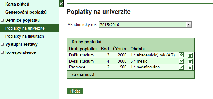 Přihlašování na promoce a poplatky (aktualizace 15. 4. 2016) Systém IS EDISON podporuje přihlašování na promoci a platbu za ni.