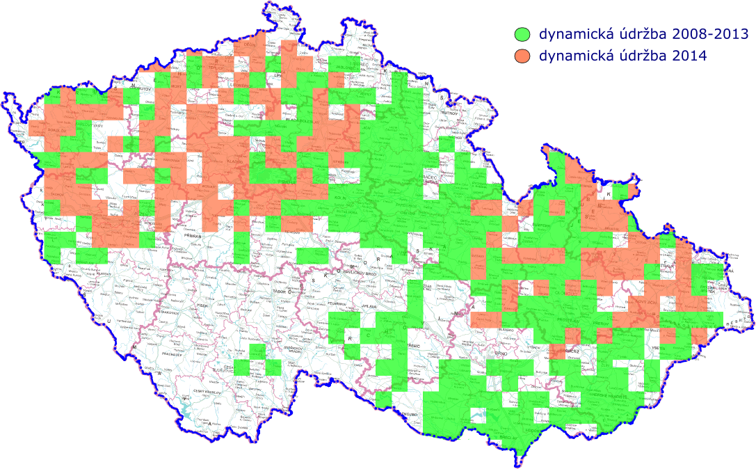 Koncem roku 2014 ZÚ evidoval v databázích bodových polí 73 281 center trigonometrických a zhušťovacích bodů a 34 246 přidružených bodů, dále 1 313 nivelačních pořadů ČSNS o celkové délce 25 144 km,