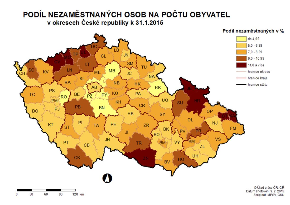 MAPA ArcView - Podíl