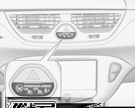Přístroje a ovládací prvky 91 Kontrolky ve středové konzole Přehled O Ukazatele směru 3 92 X v Připomenutí bezpečnostního pásu 3 92 Airbag a předpínače bezpečnostních pásů 3 93 V Vypnutí airbagu 3 93