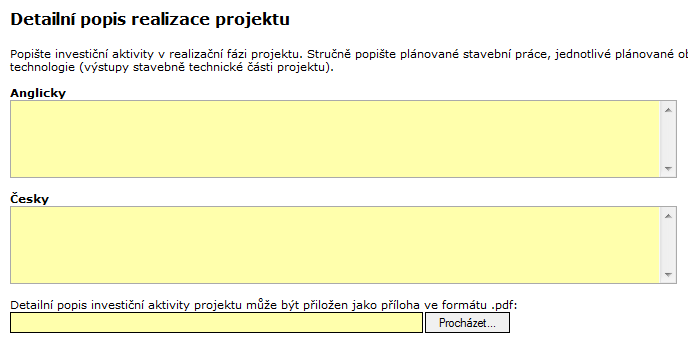 Popis projektu