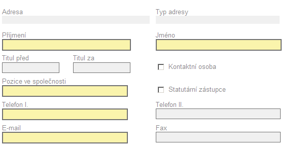 Práce s Benefit7 (11) - Záložka Osoby žadatele/partnera - Je nutné vyplnit buď jednu osobu, která