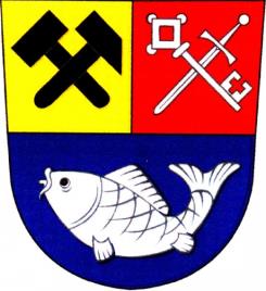 Šlapanov (obec) znak a prapor Žádost: 3. listopadu 1999, Jaroslav Pospíchal Autor návrhu: Velebný & Fam, s. r. o. Obrázek 85: znak obce Šlapanov Oznámení při PPH: 17. května 2000, PhDr.