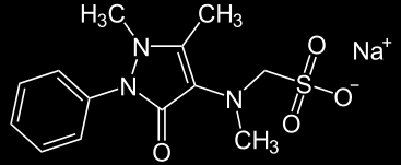 Metamizol [(2,3-dihydro-1,5-dimethyl-3-oxo-2-fenyl-1Hpyrazol-4-yl)methylamino] methansulfonát sodný)