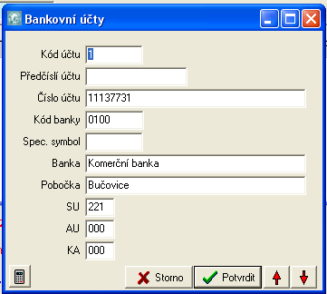 Nastavení programu 39 hodnot. 3. filtrování - v tabulce je funkcní filtrování záznamu. Ve formuláři si můžete definovat podmínku, podle které se data zobrazí.