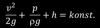 Bernoulliova rovnice Součet kinetické, potenciální a tlakové energie kapaliny o jednotkovém objemu je ve všech místech vodorovné trubice stejný 1 2 2 1 2 1. v 1 1h g p 1 1. 2. v 2 2h2 2 g p 2 1 2 2.