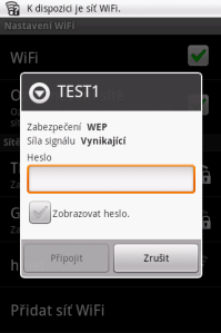 4.1 Připojení k Internetu Váš telefon se k Internetu připojuje přes: Wi-Fi GPRS / EDGE / 3G / 3.5G POZNÁ MKA: Připojení k internetu může být zpoplatněné.