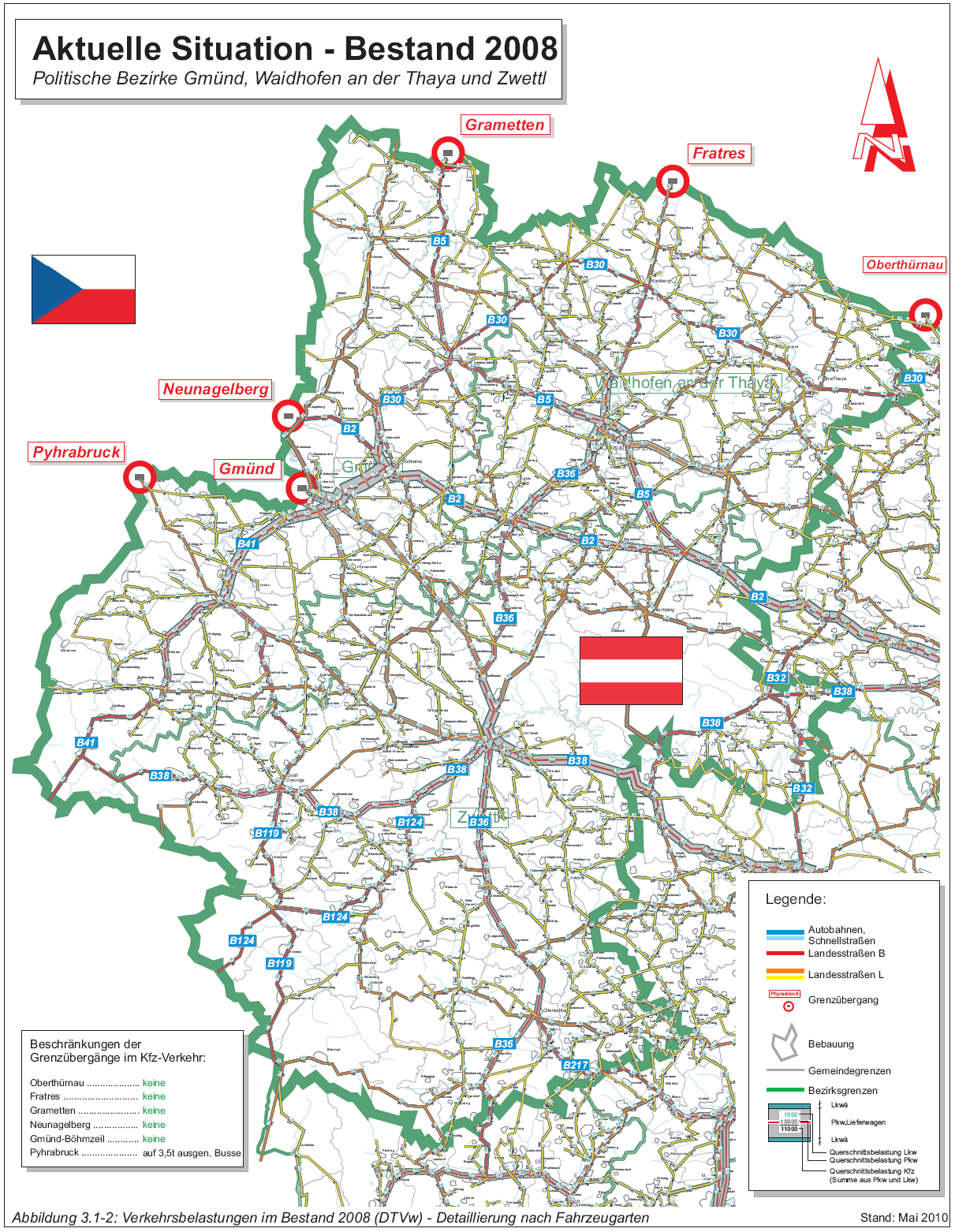 Verkehrsprognose Waldviertel Südböhmen Vvysočina 2025 Abbildung 3.