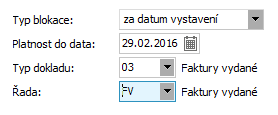 5.7 BLOKACE DOKLADŮ V kapitole věnované auditaci dokladů jsme zauditovali některé doklady, aby je nebylo možné přeúčtovat. Dalším obdobným, avšak šířeji uplatnitelným krokem, je blokace dokladů.