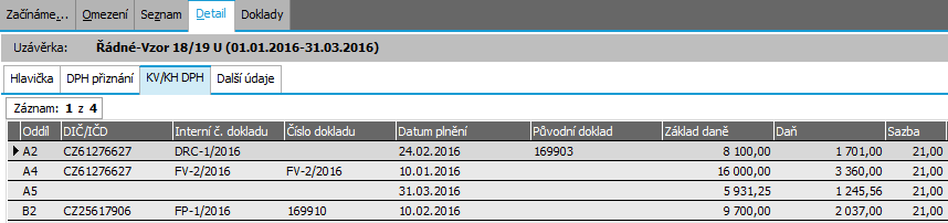 Kontrolní hlášení DPH se sestavuje v rámci Uzávěrky DPH viz kap. Uzávěrka DPH a DPH přiznání.