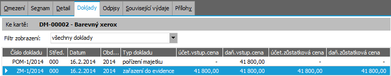 8.11 ZVÝŠENÍ CENY - ZMĚNA VSTUPNÍ CENY Provedli jsme si Zaúčtování odpisů a nyní si předvedeme přecenění majetku. V průběhu doby, po kterou je majetek v evidenci, dochází k různým zhodnocením majetku.