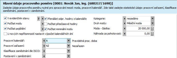 zaměstnance s měsíční mzdou, kde přesčasové hodiny většinou nesledujeme. Pokud však budeme chtít počítat příplatky za přesčas, můžeme zadat přesčasové hodiny do mzdového listu i ručně.