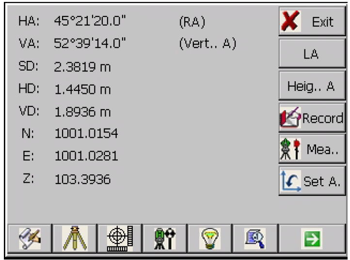 ČVUT v Praze TOTÁLNÍ STANICE FOIF OTS 812-R500 2.3 Software Oba zapůjčené přístroje fungují na systému Windows CE, po zapnutí zde najdeme plochu s ikonami.