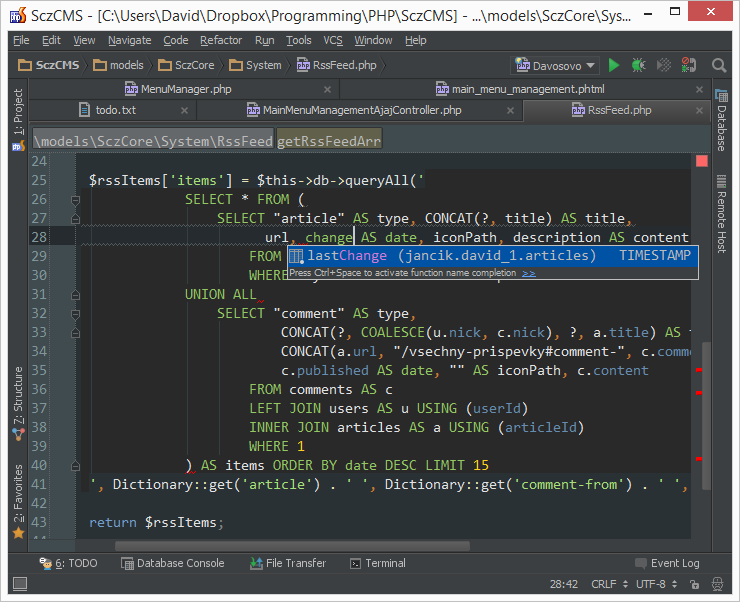 PhpStorm Šetří obrovské náklady Náklady při vývoji Náklady při opravách Cena nástrojů je obecně zanedbatelná Jazyků,