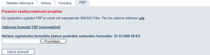 Hodnocení je prováděno na základě vyplnění finančních výkazů ve zjednodušeném režimu.