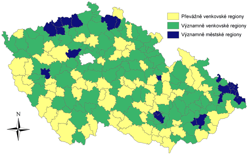 10 Venkovské regiony podle hustoty