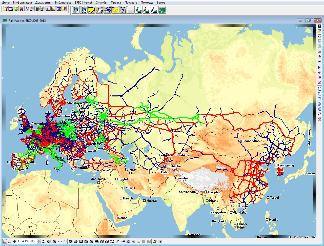 FRED RailMap vč. Číny Velim 21.11.