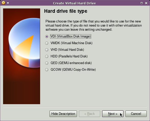 Krok 2: Přidání VHD obr. 9 Přidání hard disku k virtuálnímu stroji Po zobrazení dialogu Settings jsem vybral z nabídky Storage, protože je zřejmé, že hard disk budu přídávat tam.