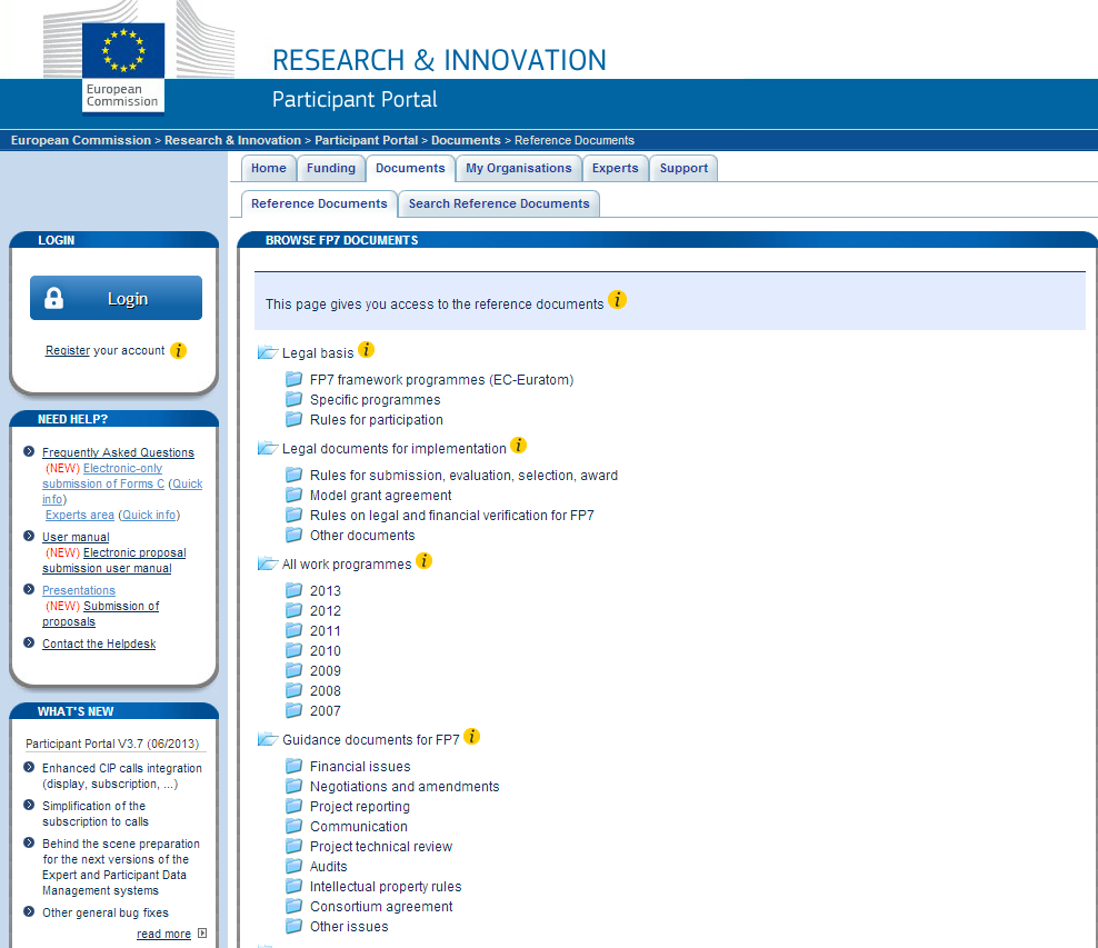 Dokumenty novinky (II) http://ec.europa.