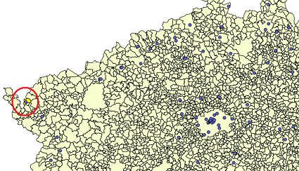 Obrázek 5: Nejzápadnější kino ČR 6. Kolik kin je přímo v nákupních centrech? SELECT count(nc.nazev) FROM nakupni centra AS nc JOIN kino AS k ON ST Intersects(nc.geom, k.geom); 12 7.