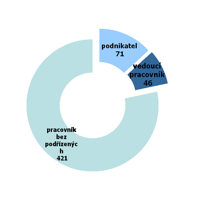 Deník - každý čtvrtý ekonomicky aktivní čtenář je podnikatel nebo vedoucí pracovník Ekonomická aktivita Pracovní pozice