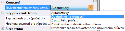 Návrh výztuže Smyková výztuž Návrh na kombinaci Vy + Vz + T Libovolný průřez, sloupy, nosníky Možnost zadání úhlů smykové výztuže (ohyb) α Výchozí úhel α =