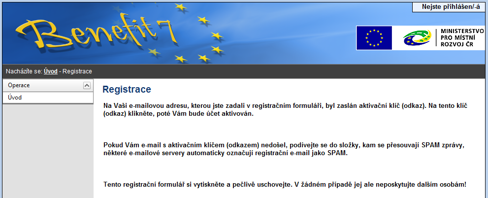 V tento okamžik proběhne automatická kontrola správnosti. V případě, že údaje nejsou vyplněny správně (např.