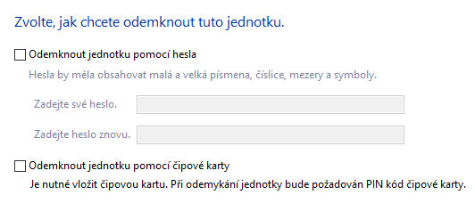 Obrázek 3.1: BitLocker Drive Encryption - výběr diskového oddílu. Obrázek 3.2: BitLocker Drive Encryption - parametry šifrování. 3.2 TrueCrypt TrueCrypt [11] je bezplatný multiplatformní nástroj pro šifrování za běhu s vytvářením virtuálních souborů pro šifrované disky nebo oddíly.