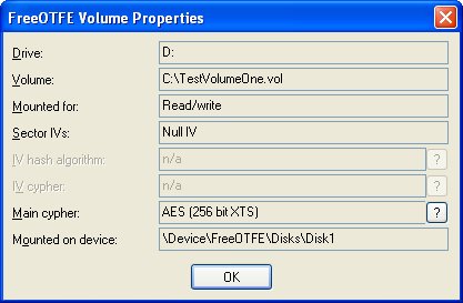 Obrázek 3.4: FreeOTFE - výběr diskového oddílu. Převzato z webu 1. Obrázek 3.5: FreeOTFE - parametry šifrování. Převzato z webu 2. 3.4 DiskCryptor DiskCryptor [9, 6] umožnuje bezplatné transparentní šifrování celého disku nebo jednotlivých oddílů operačního systému Windows pod licencí GNU GPL.