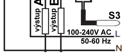 POPIS REGULÁTORU A JEHO FUNKCÍ: 1. Pracovní napětí : 100 ~ 240 V AC 50/60 Hz 2. Proud výstupů : (čerpadlo soláru) Výstup A - Silový, 7A\250V AC (Pomocné topení) Výstup B- silový, 16A\250V AC 3.