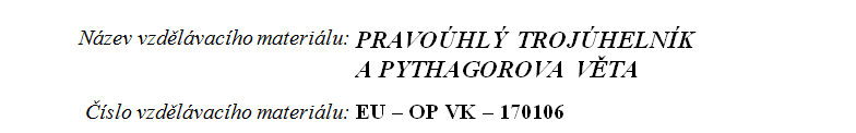 Anotace číslo VM/DUM POZOR změna číslování dle požadavku MŠMT každý VM či DUM má jednoznačné Číslo Název VM: KRYCHLE Číslo