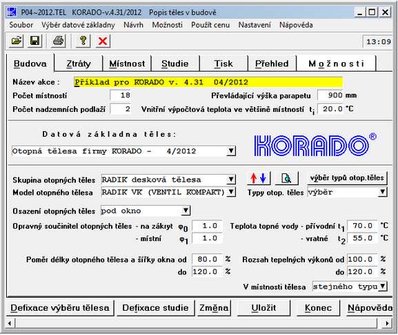 Obr.24 Součinitel na zákryt článkových otopných těles Z 1 = f 0 - zdroj [9] Součinitel na počet článků článkového otopného tělesa Z 2 je dán vztahem: = 0,955+ 0,45 Kde: n je počet článků tělesa.